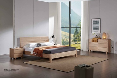 BD106-18大床、NT101床頭柜、J106矮六斗柜